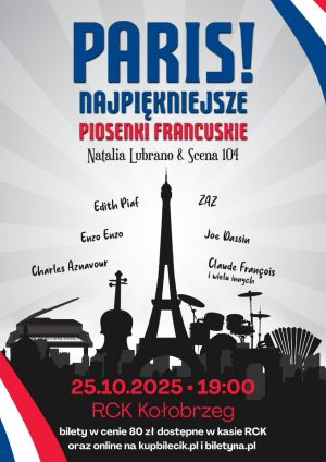 Paris! Kołobrzeg plakat A2