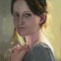 Katarzyna Adamiak-Jaśnikowska. Glance, oil on canvas, 30x20cm, 2020 year — kopia
