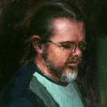Katarzyna Adamiak-Jaśnikowska, Jarek, 15x15 cm , oil on canvas, year 2025