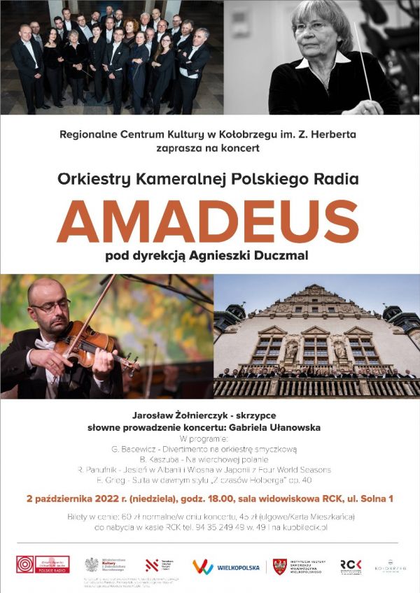Orkiestra Kameralna Polskiego Radia  Amadeus pod Dyrekcją Agnieszki Duczmal