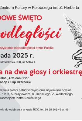 Koncert z okazji Święta Niepodległości 11 listopada -